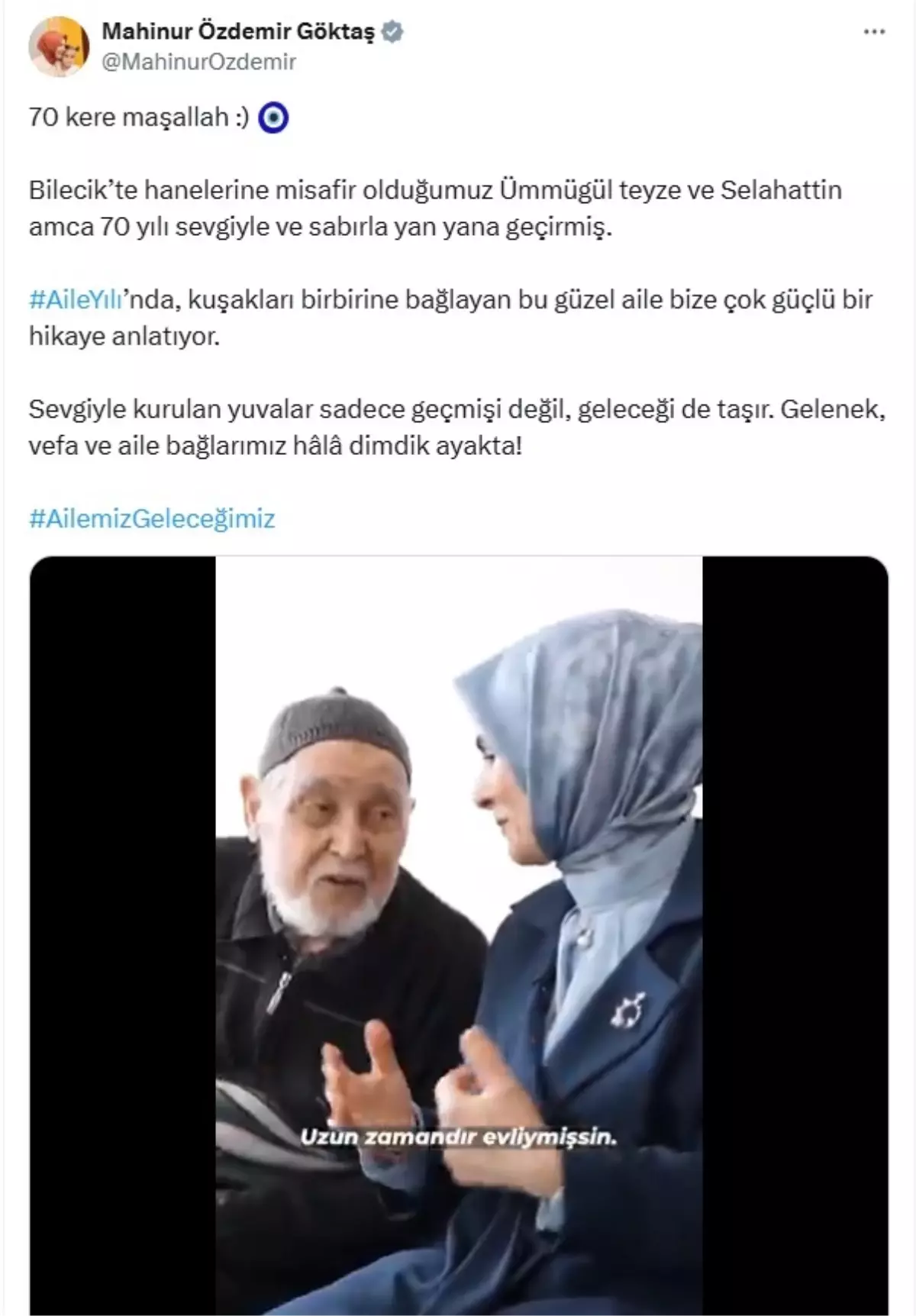 70 Yıllık Evliliğe Ziyaret