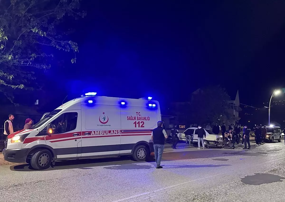 Düzce'de Otomobil-Motosiklet Kazası