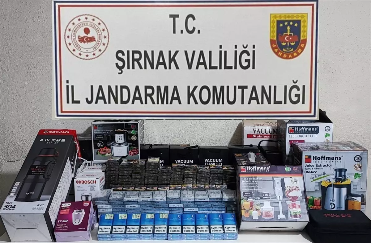 Şırnak'ta Uyuşturucu ve Kaçakçılık Operasyonu
