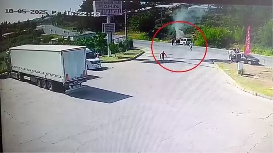 Manavgat'ta Araç Yangını
