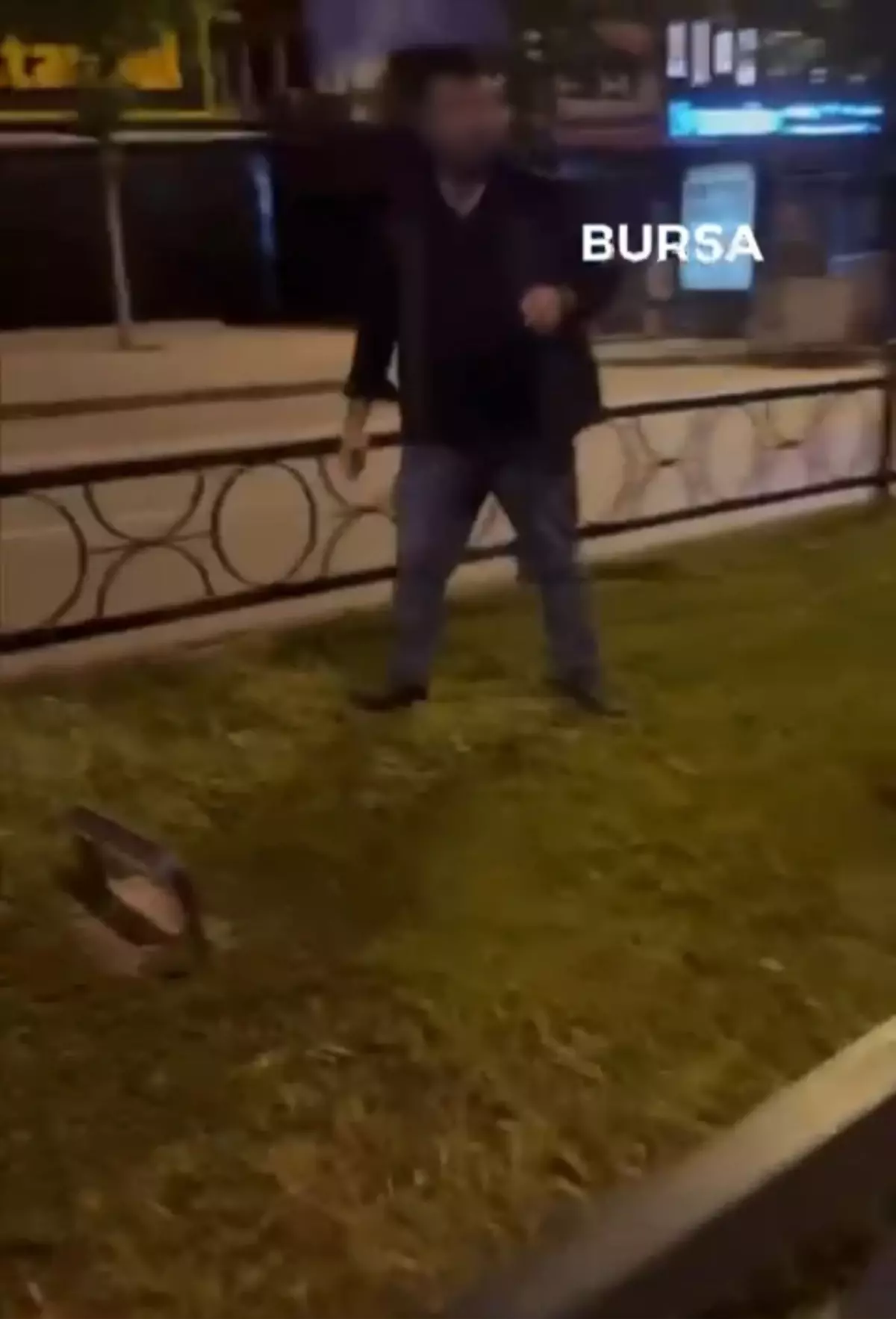 Bursa'da Türk Bayrağına Çirkin Saldırı