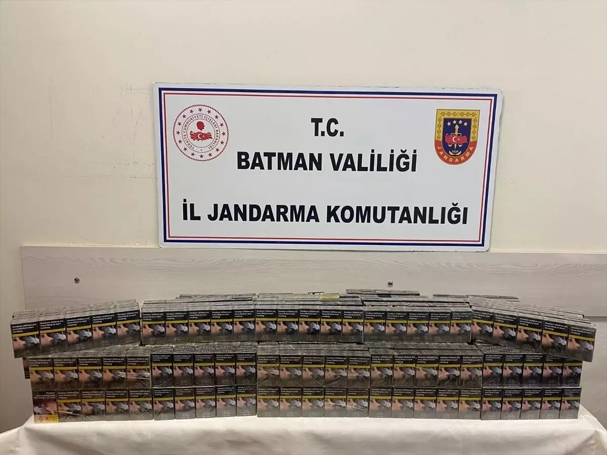 Batman'da Gümrük Kaçağı Sigara Ele Geçirildi
