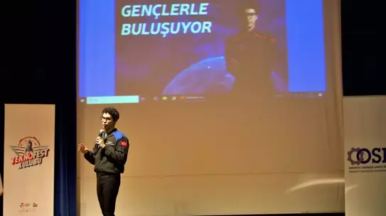 Astronot Tuva Cihangir Atasever, Osmaniye'de öğrencilerle buluştu