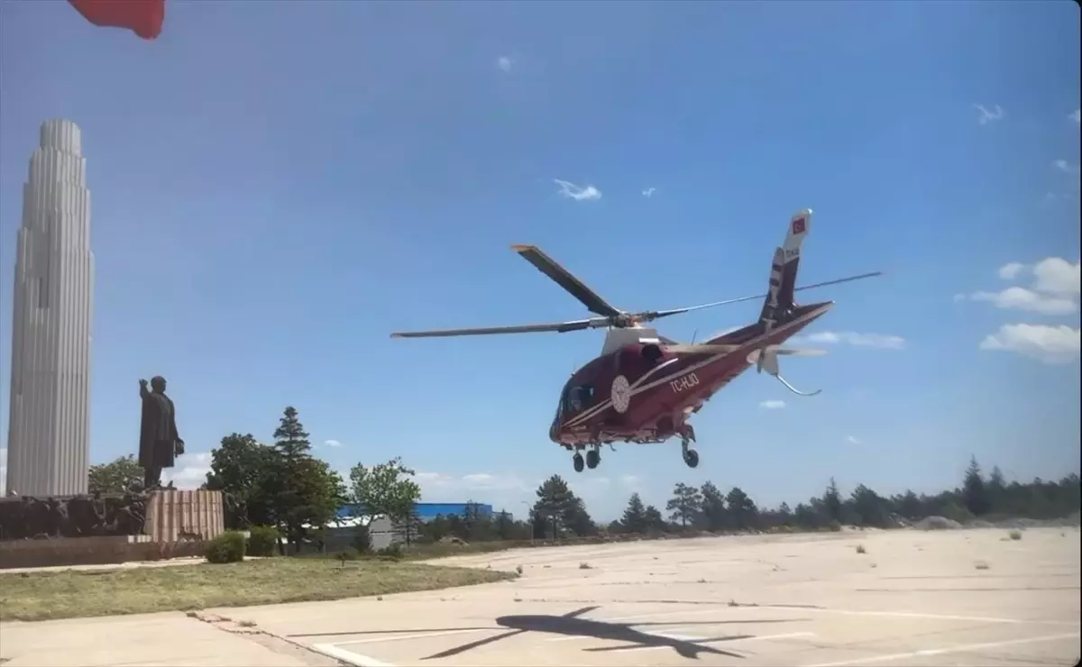 Mide Kanaması Geçiren Hasta Hava Ambulansı ile Taşındı