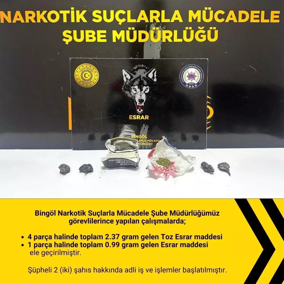 Bingöl'de Uyuşturucu Operasyonu