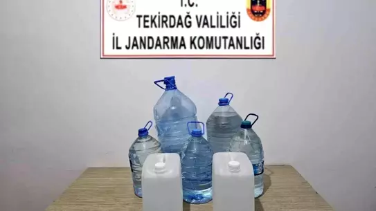 Tekirdağ'da Kaçak İçki ve Silah Operasyonu