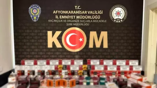 Afyon'da Kaçak Sigara Operasyonu