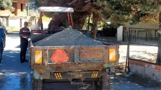 İzinsiz Kum Çeken Şahıs Yakalandı
