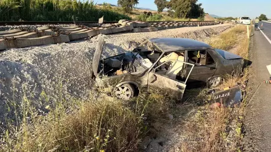 Germencik'te Otomobil Takla Attı