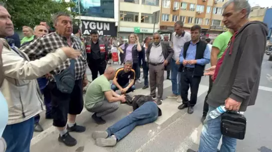 Çorlu'da Motosiklet Yaya Geçidinde Kazaya Neden Oldu
