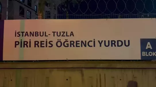 Tuzla'da öğrenci yurdunda yangın paniği