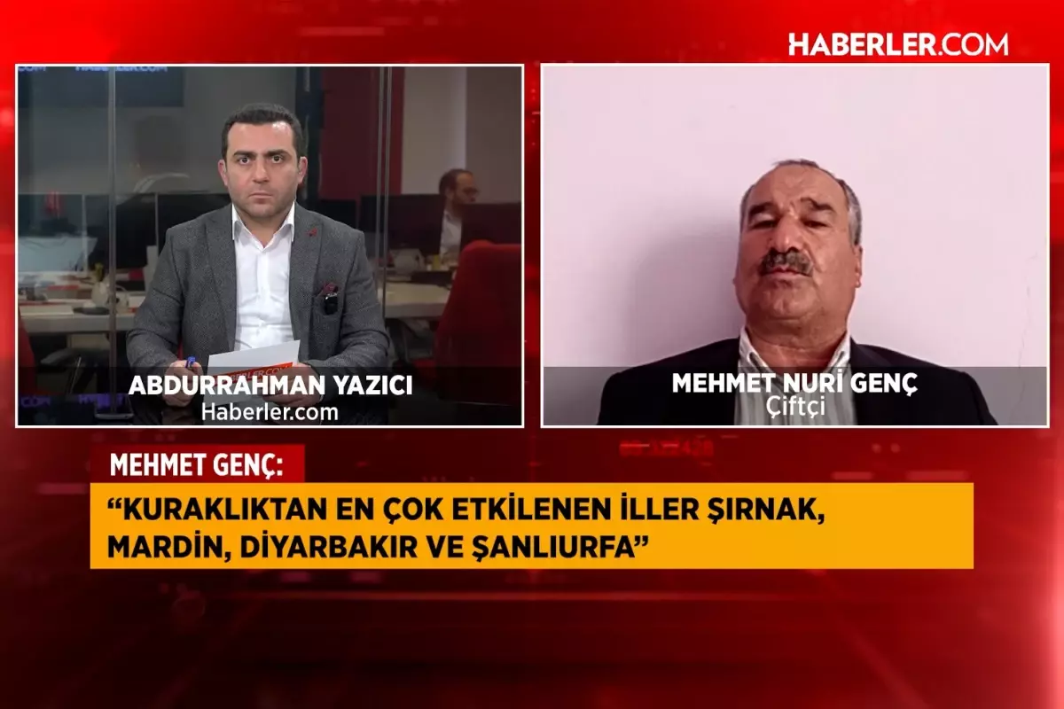 Çiftçi Mehmet Nuri Genç: Yağışların azalması nedeniyle oluşan kuraklıkta ürünlerimiz kurudu