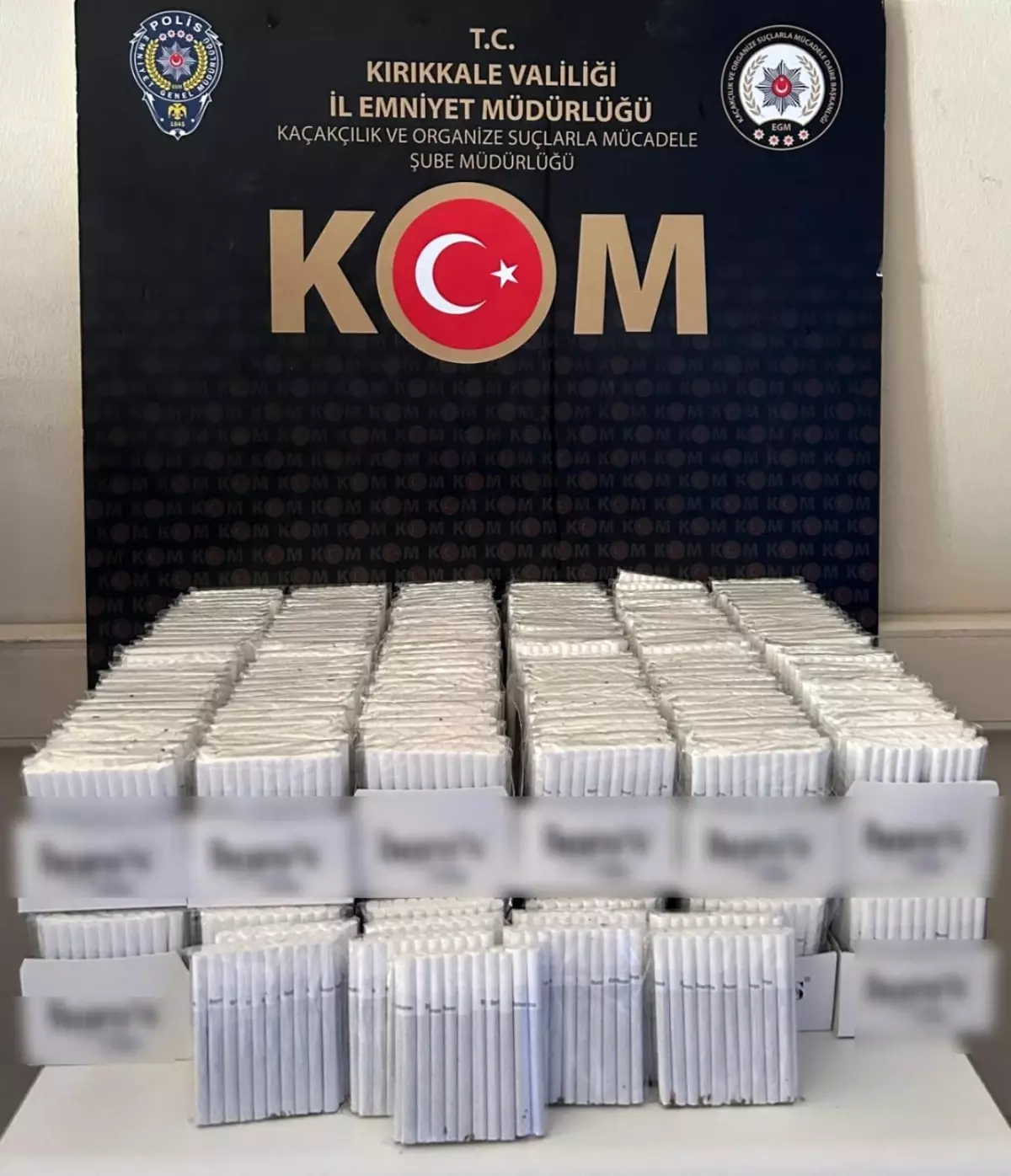 Kırıkkale'de 7 Bin 280 Dolu Makaron Ele Geçirildi