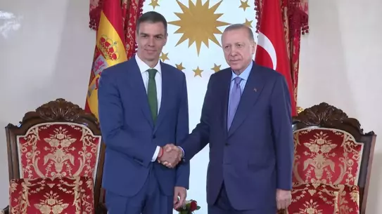 Cumhurbaşkanı Erdoğan, İspanya Başbakanı Sanchez'i kabul etti