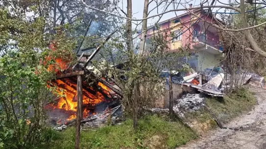 Ordu'da Marangoz Atölyesi Yangını