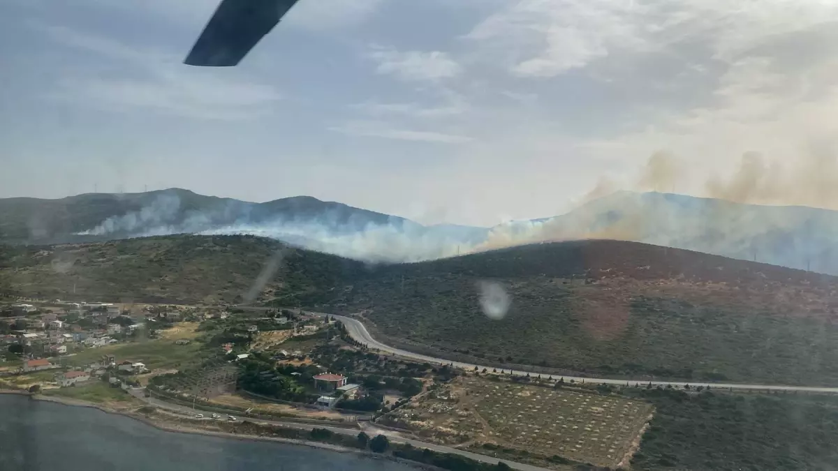 Urla'da Maki Yangını Çıktı