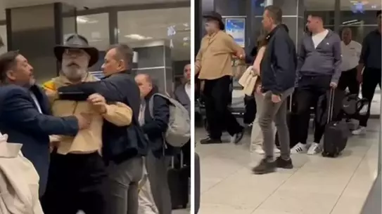 Cüneyt Asan Havalimanında Tartıştı
