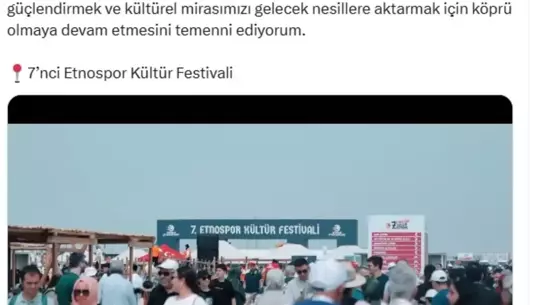 Emine Erdoğan'dan Etnospor Kültür Festivali'ne Destek