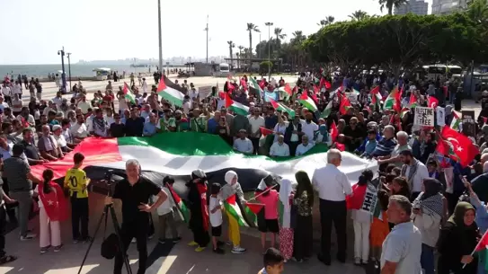Mersin'de 'Büyük Gazze Mitingi' düzenlendi