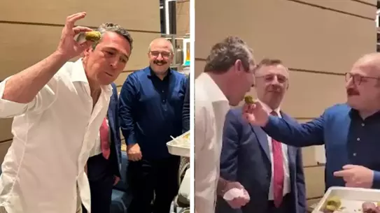 Fenerbahçe Başkanı Ali Koç'a Final Öncesi Baklava İkramı