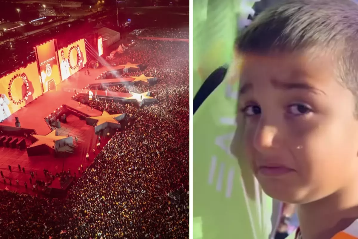 Galatasaraylı yıldızın çocuğundan kutlamalara damga vuran an! Babasından çok o ağladı