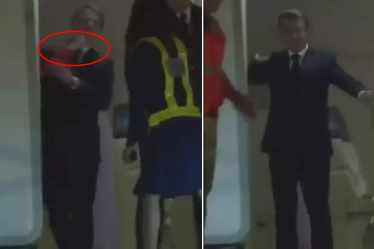 Eşi Brigitte, Macron'u kameraların önünde tokatladı