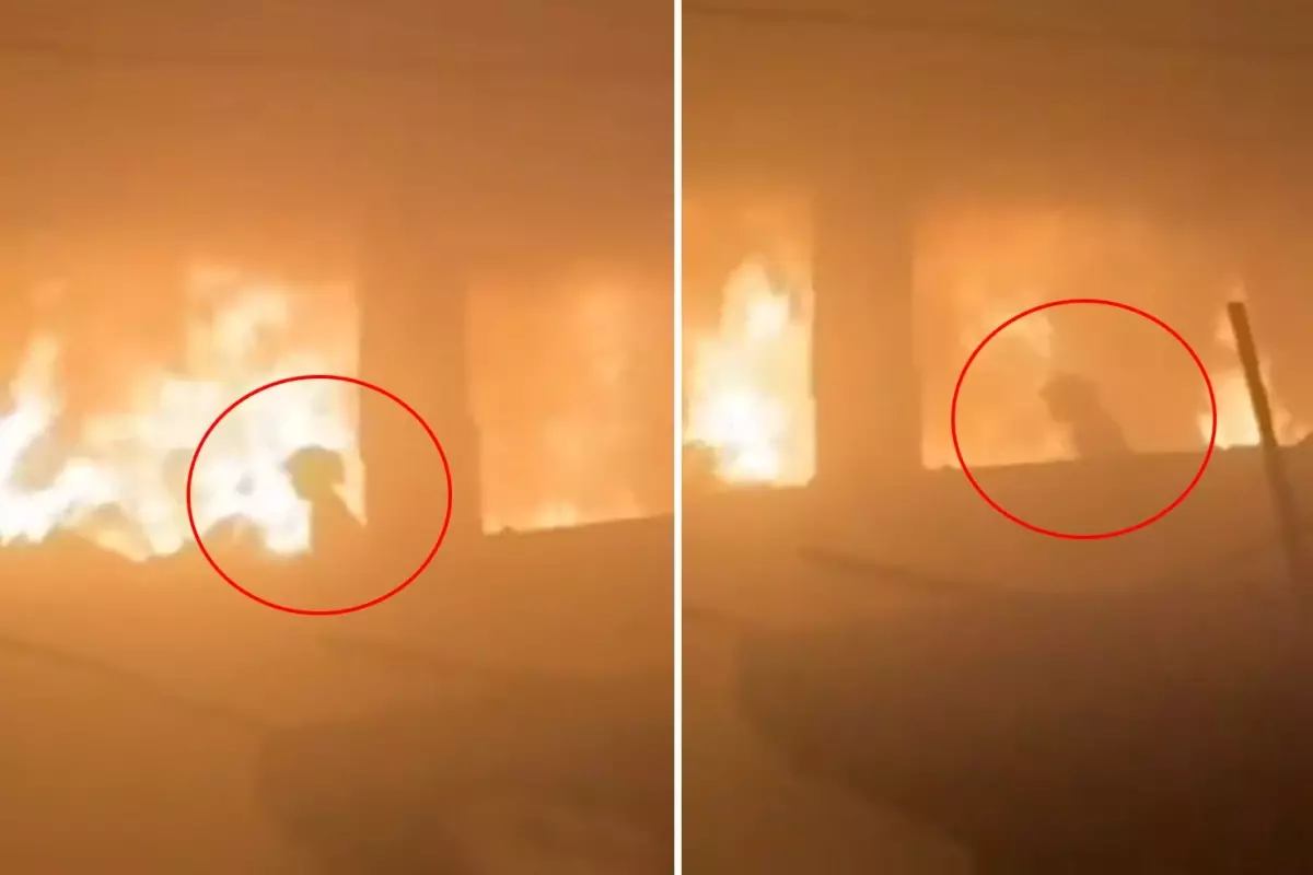 Gazze'de sözün bittiği yer! Alevlerin arasında kalan kız çocuğu böyle görüntülendi