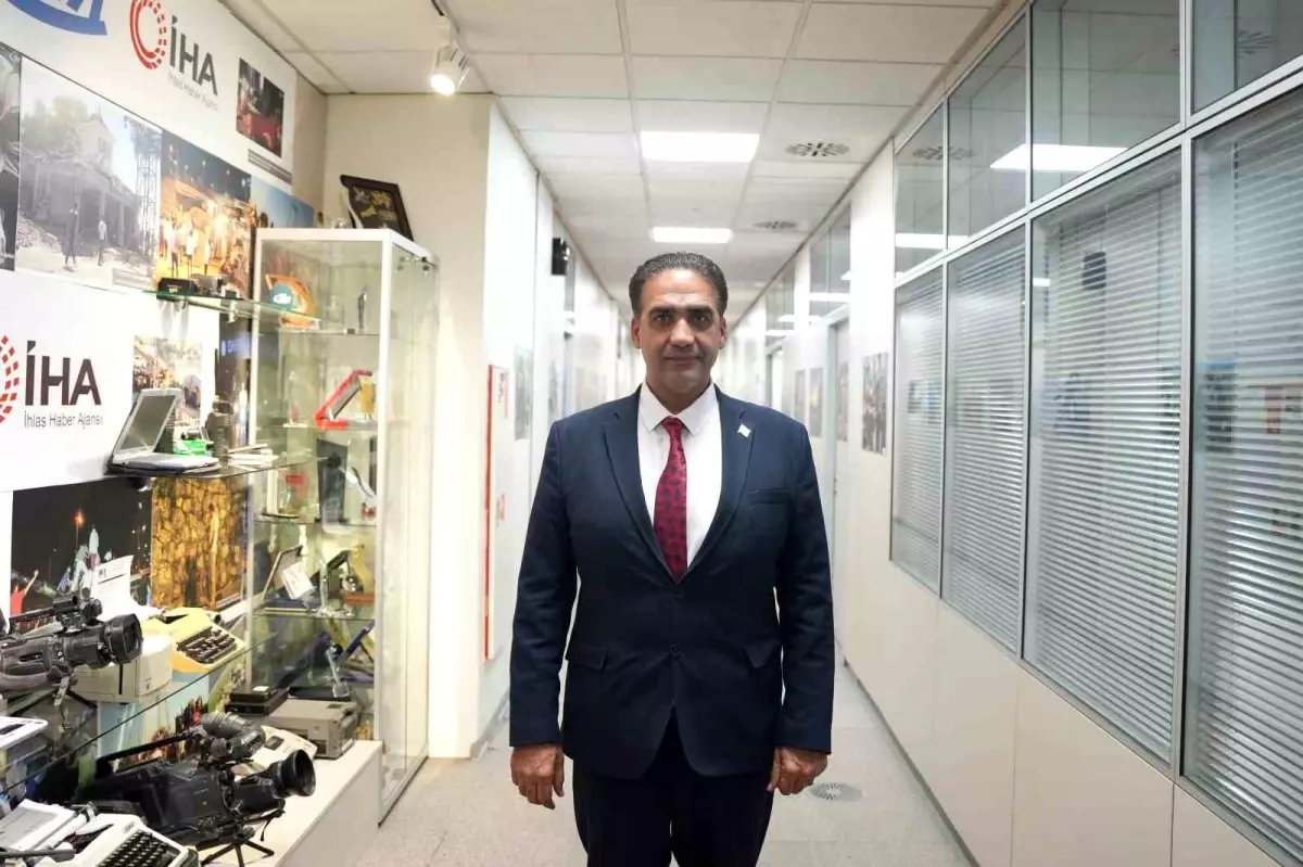 KKTC'li Bakan Gadiyanoğlu'ndan İHA'ya ziyaret