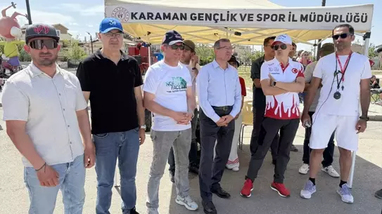 Karaman'da Tekerlekli Paten Yarışması Gerçekleşti