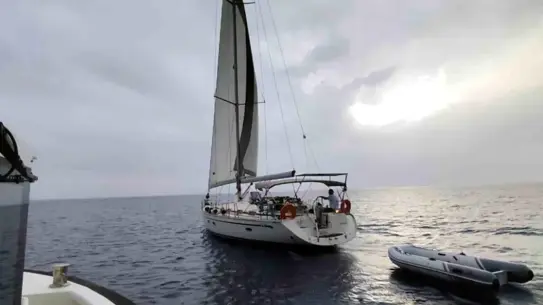 Fethiye'de Yelkenli Tekne Operasyonu