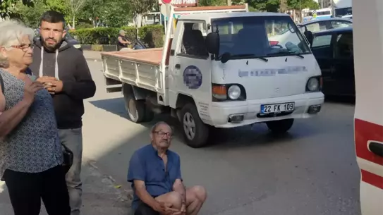 Keşan'da Fransa vatandaşı kamyonetle çarpıştı