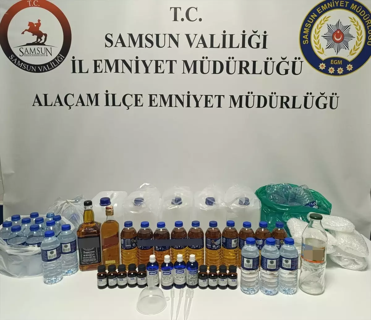 Samsun'da Sahte İçki Operasyonu