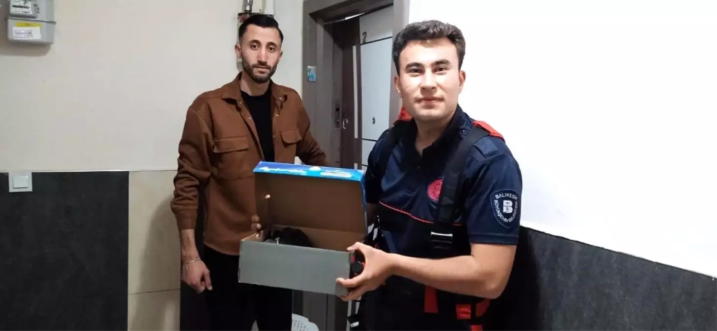 İtfaiye Eri, Yavru Kargaları Kurtarıp Besledi