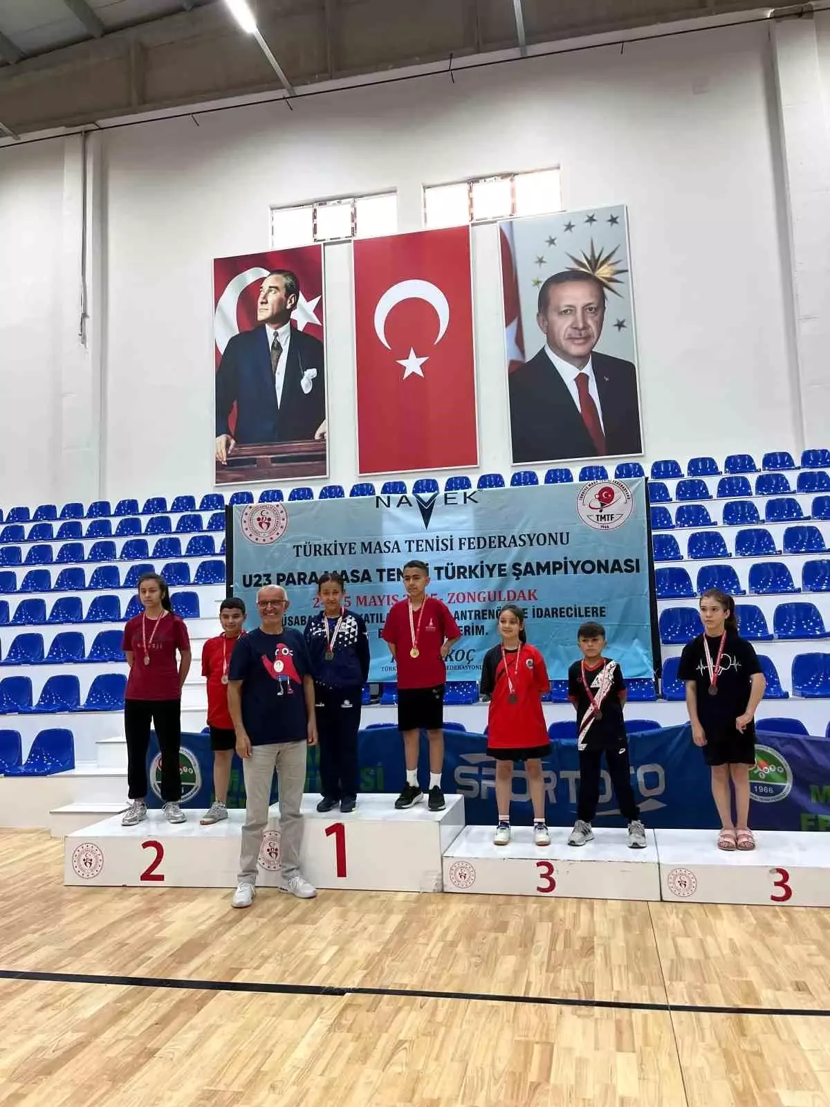 11 Yaşındaki Berra Çifçi, U23 Para Masa Tenisi Türkiye Şampiyonu Oldu