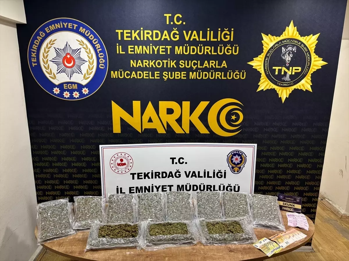Tekirdağ'da Uyuşturucu Operasyonu: Sürücü Tutuklandı