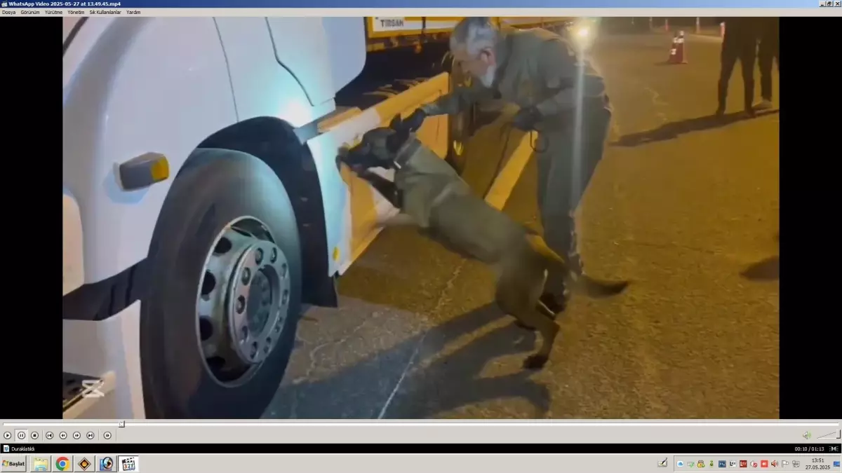 Tekirdağ'da TIR'da Uyuşturucu Ele Geçirildi