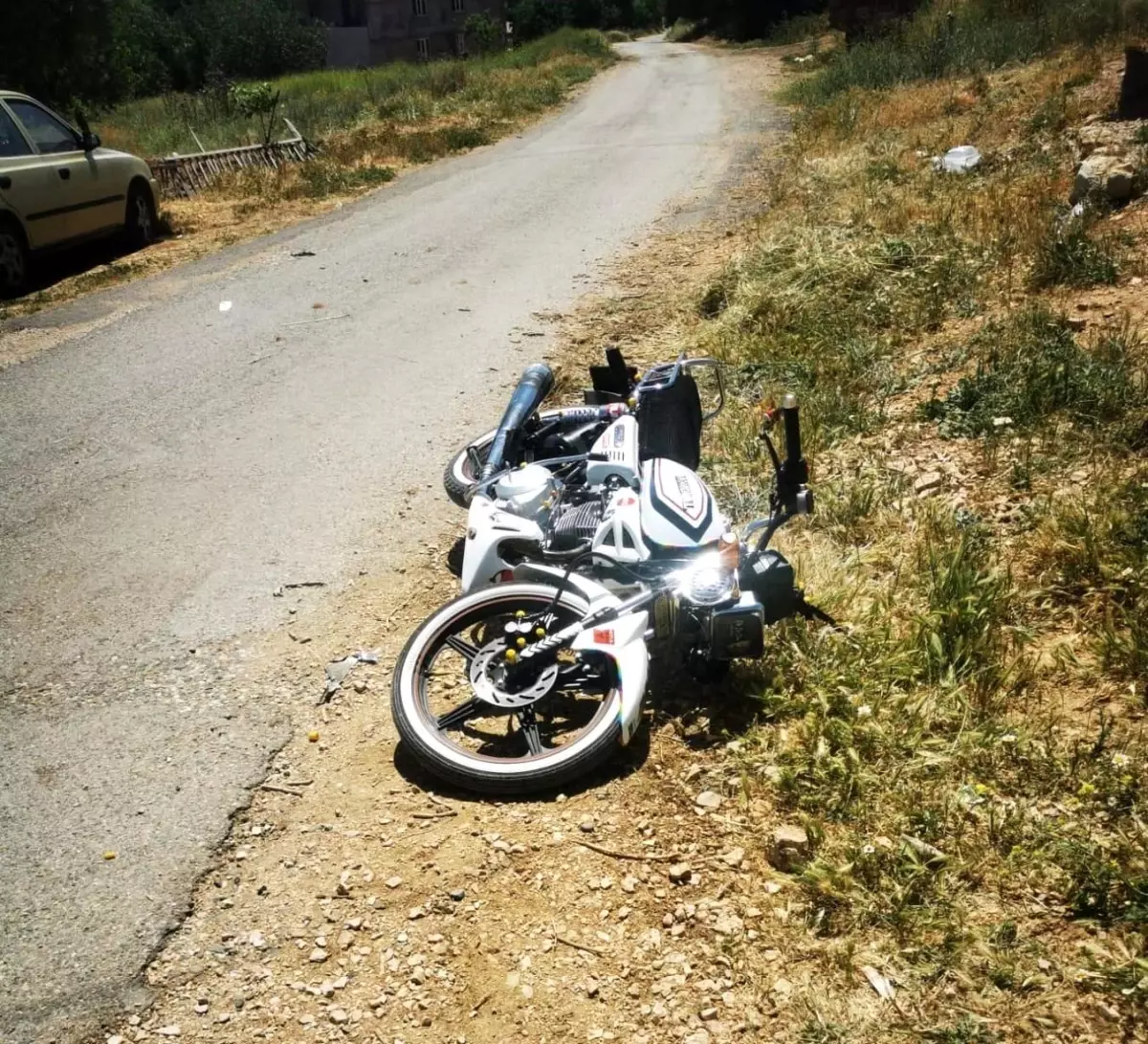 Gölbaşı'nda Motosiklet Kazası: 1 Yaralı