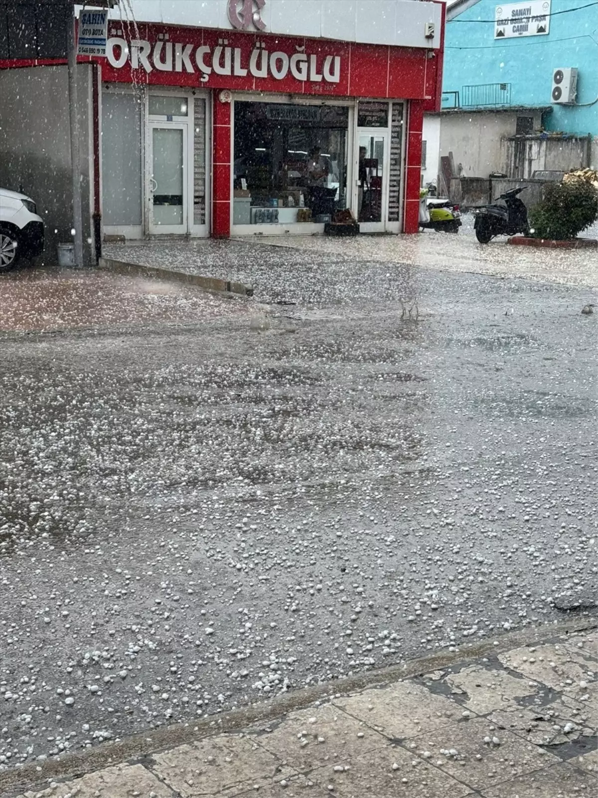 Tokat'ta Dolu ve Sağanak Yağış