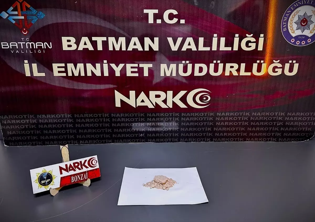Batman'da Uyuşturucu Operasyonu: 2 Tutuklama
