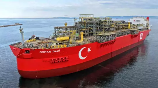 Türkiye'nin ilk yüzer üretim platformu "Osman Gazi" doğal gaz üretimini iki katına çıkaracak