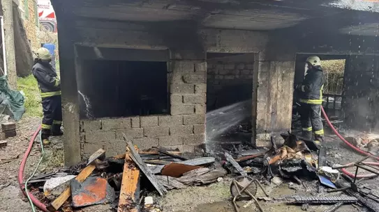Alanya'da Evde Yangın Çıktı