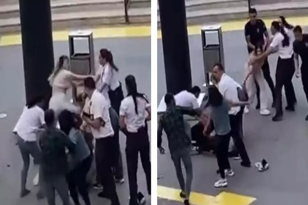 AVM Önünde Kadınlar Arasında Kavga
