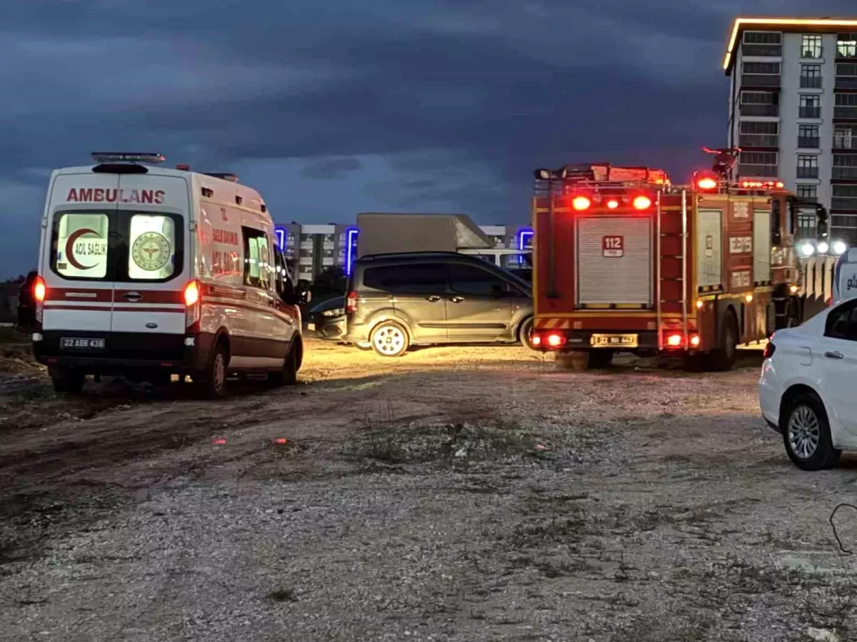 Edirne'de Balkon Yangını Korkuttu