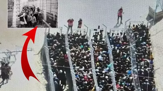 Dünya bu görüntüyü konuşuyor! Nazi kampına benzetildi