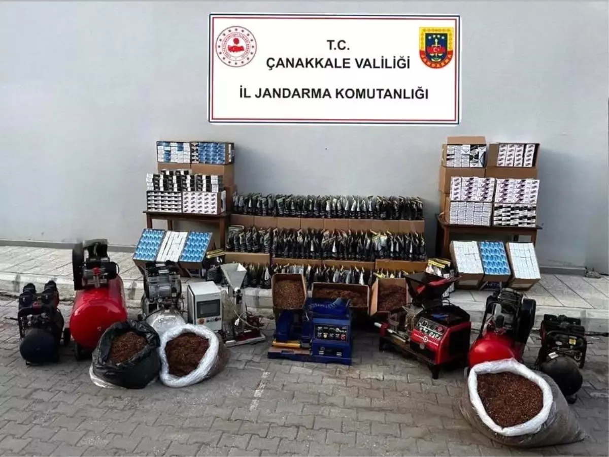 Çanakkale'de Kaçak Tütün Operasyonu