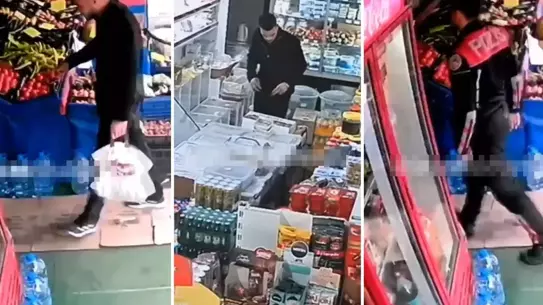 İki torbacının marketteki oyununu Yunus polislerinin dikkati bozdu