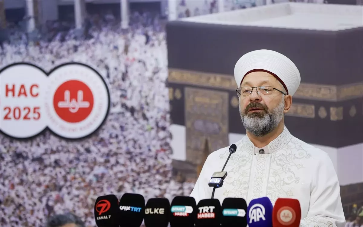 Diyanet İşleri Başkanı Erbaş, 2025 Hac Organizasyonu basın toplantısında konuştu: (2)