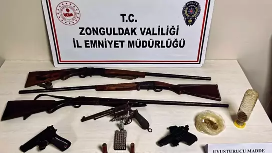 Zonguldak'ta Kaçak Silah Operasyonu