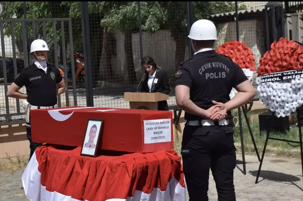 Şırnak'ta Mahalle Bekçisi Son Yolculuğuna Uğurlandı