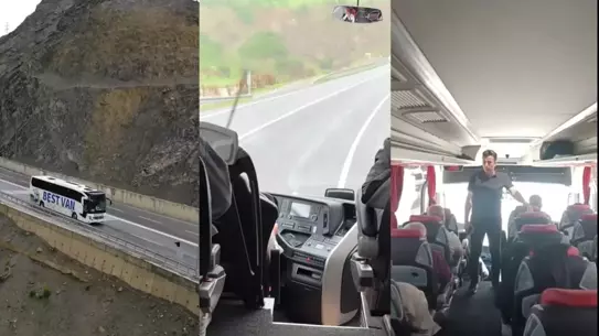 Hakkari'de Yolcu Otobüsü Denetimleri